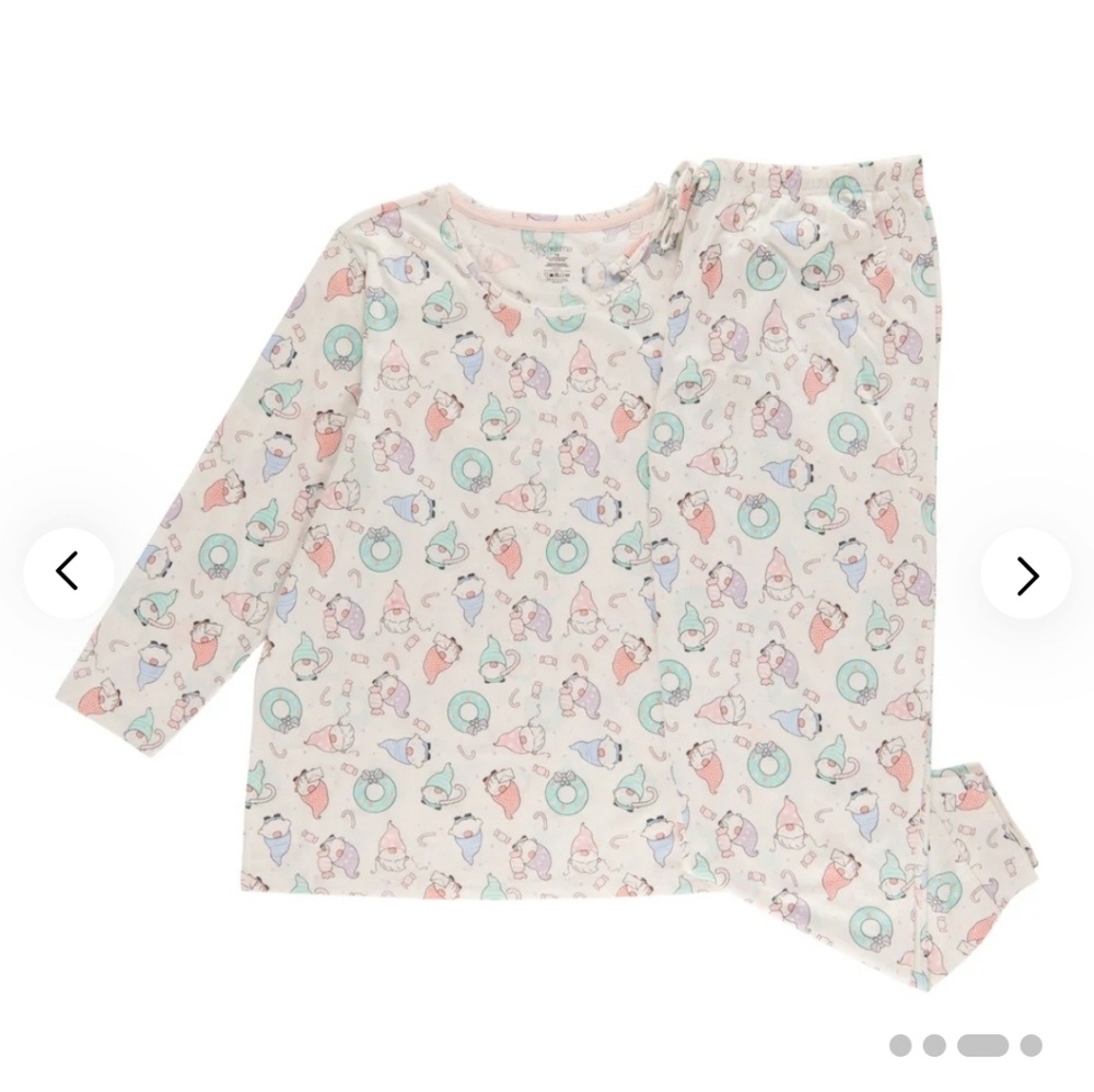 🆕️ 🍬 1X PASTEL GNOME SUPER SOFT COTTON BLEND PJ SET 🍬